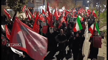 ادامه تجمع شبانه مردم کرمان در خونخواهی رهبر شهید انقلاب