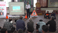 آموزش قوانین راهنمایی و رانندگی در ۵ روستای مجاور جاده کبودراهنگ