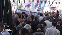 تشییع و خاکسپاری جانباز شهید حاج ایرج رضایی‌راد در بروجرد