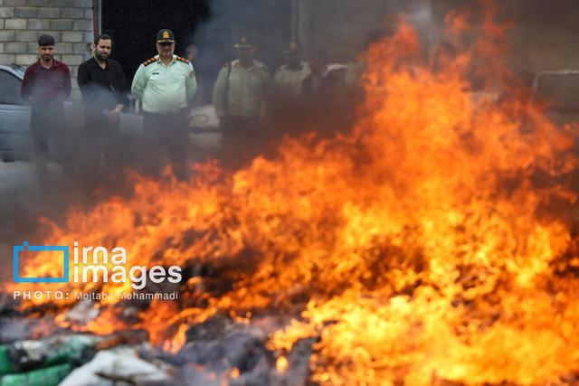 ۵ تن مواد مخدر در ارومیه امحا شد/ کشف ۵۰ مرکز استعمال و تردد معتادان