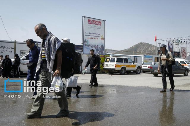 تردد ۲۰ هزار زائر اربعین از مرز باشماق مریوان