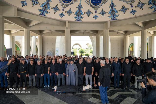آیین بدرقه و تشییع پیکر «محمد عسگری» با حضور کارکنان صنعت نفت