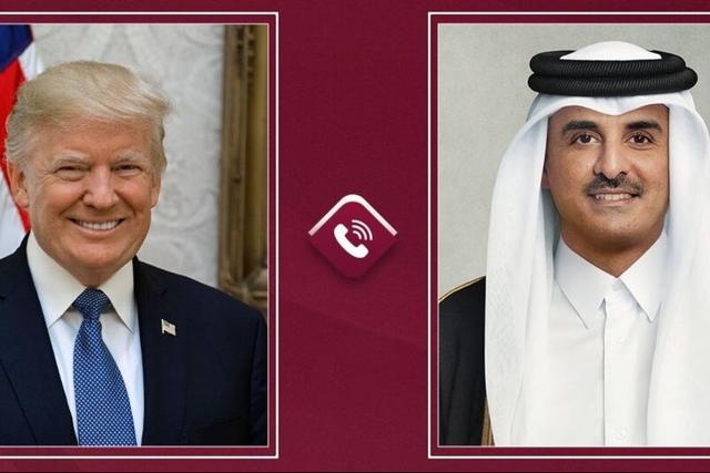 جزئیات گفت وگوی ترامپ و امیر قطر با محوریت تنگه هرمز و مذاکرات ایران