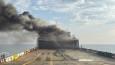 Turkish cargo ship hit in suspected Ukrainian attack near Russian port (VIDEO)