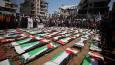 Gaza holds one of its largest funerals for victims of single Israeli attack (VIDEO)