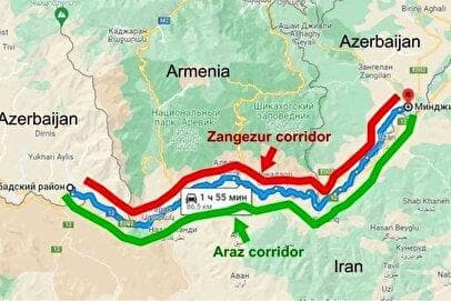پاسخ ایران به تغییر شکل قرارداد کریدور زنگزور چیست؟