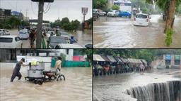 ۵ کشته در سقوط بالگرد امداد در مناطق سیل زده پاکستان(+عکس)