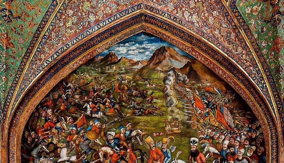 نقاشی صفوی از جنگ ایران و عثمانی (عکس)