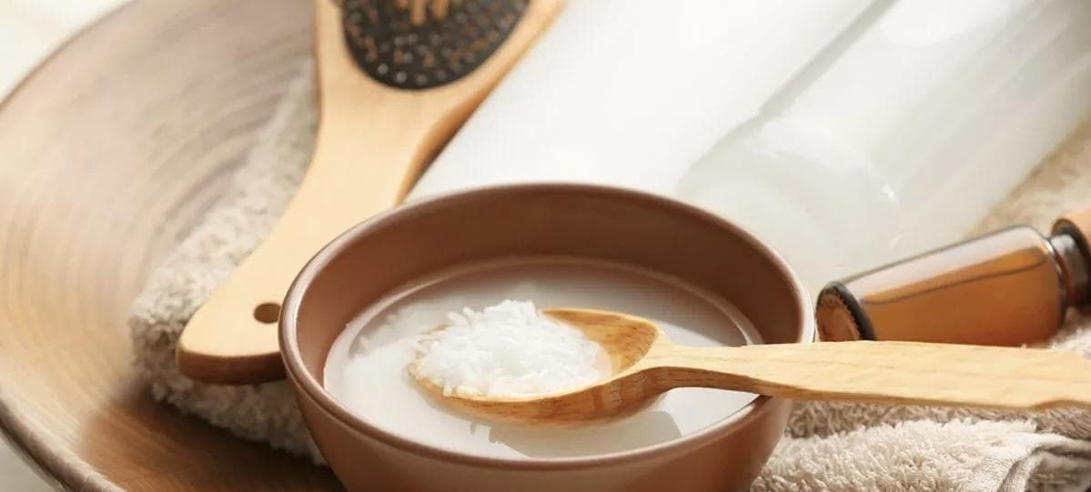 فواید علمی آب برنج برای مو