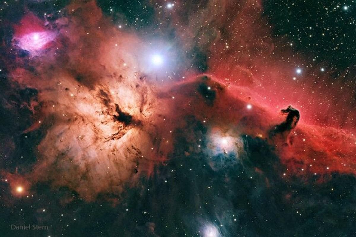 «سر یک اسب در کنار شعله‌های آتش» در عکس روز ناسا