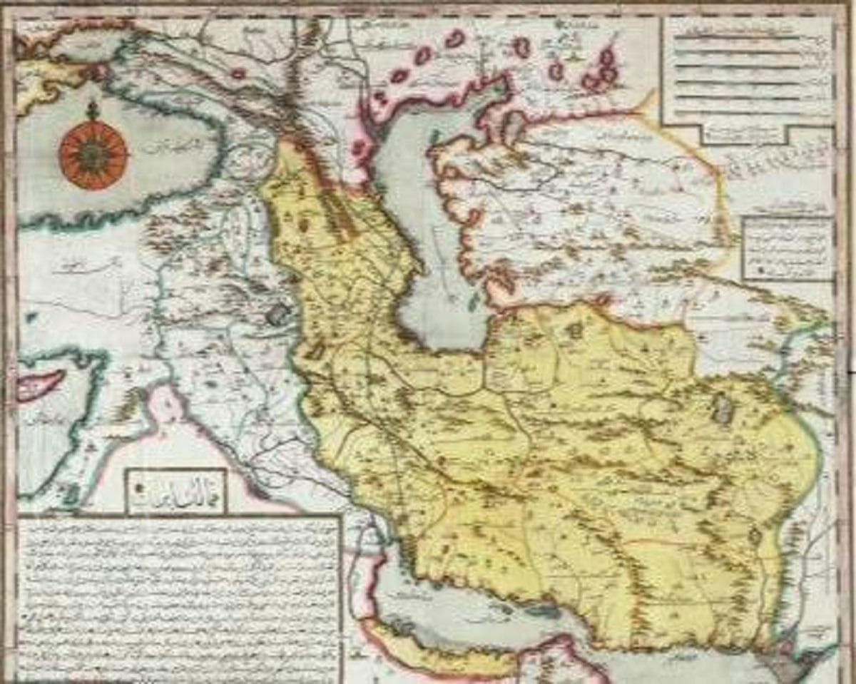 نقشه ایران در ۲۸۶ سال قبل (عکس)