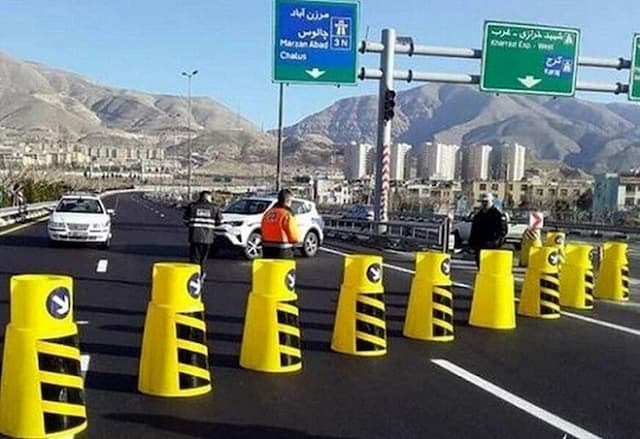 آزادراه تهران شمال بدون اعلام قبلی مسدود شد