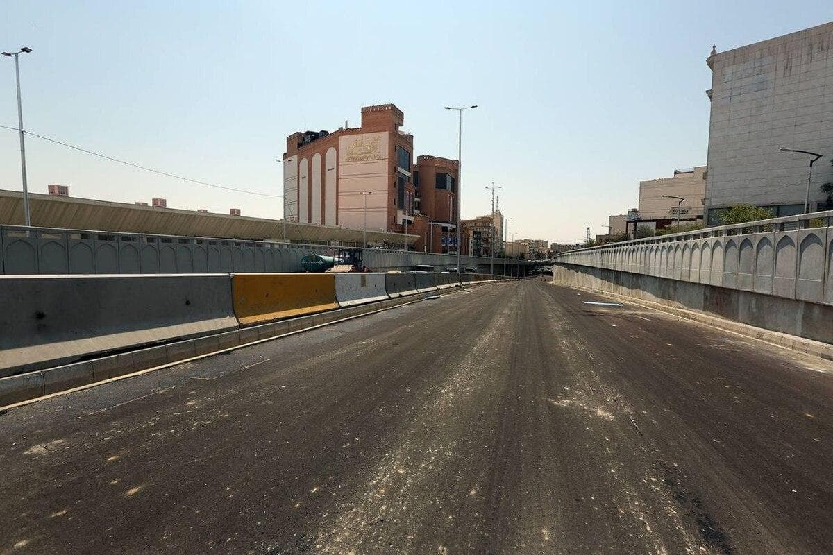تقاطع غیرهمسطح بزرگراه شهید آبشناسان-جنت‌آباد در آستانه بهره برداری