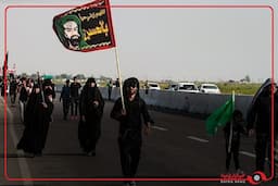 تصاویری از پیاده روی زائرین اربعین