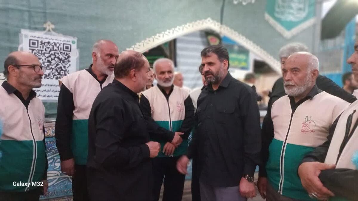 بازدید دبیر ستاد اربعین بنیاد کرامت و مدیر مرکز خادمیاری کشور از موکب امام رضا(ع) همدان