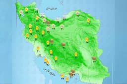 وضعیت آب و هوا امروز سه شنبه 21 مرداد 1404 + وضعیت استان‌ها