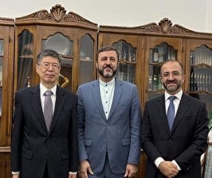 گفتگوی غریب‌آبادی با سفیر چین و کاردار روسیه درباره اقدامات مشترک برای مقابله با رویکرد مخرب سه دولت اروپایی
