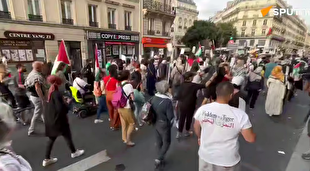 تجمع حامیان فلسطین در پاریس