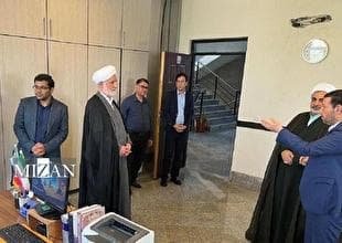 دادستان انتظامی قضات کشور از دادگاه عمومی بخش خارگ بازدید کرد