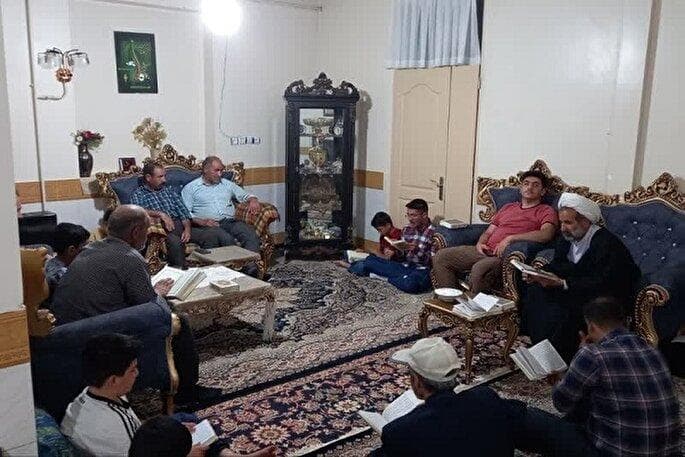 محفلی قرآنی با قدمتی 200 ساله در دل روستای کهکدان ملایر