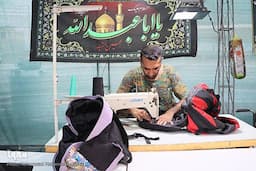 عکس | خدمت‌رسانی به زائران حسینی در مرز چذابه