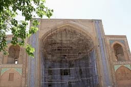 مرمت ایوان جنوبی مسجد جامع عتیق قزوین 