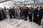 غبارروبی مزار شهدای دفاع مقدس و جنگ ۱۲ روزه در قم