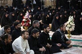 آیین شکرانه خدمت خادمان موکب حرم مطهر بانوی کرامت + عکس