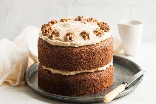 آموزش شیرینی پزی / طرز تهیه کیک نسکافه‌ و گردو