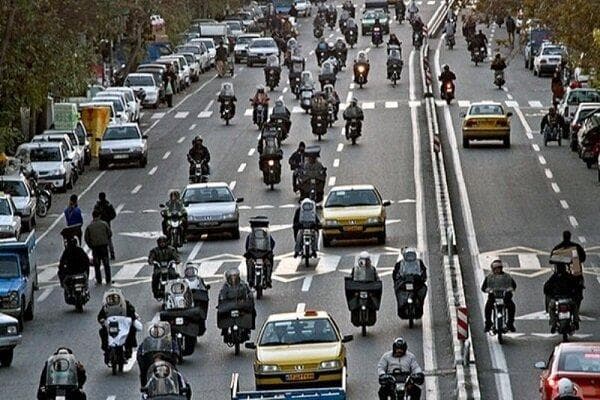اجرای آزمایشی طرح ترافیک موتورسیکلت‌ها در تهران