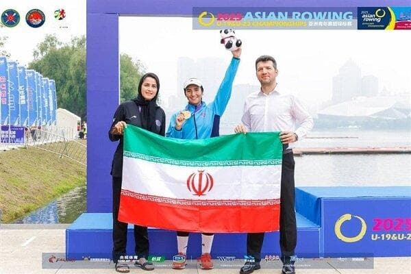 یک طلا و ۲ نقره برای ملی‌پوشان روئینگ ایران