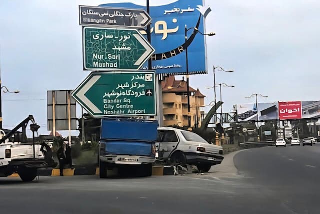 تصادفات در میدان کمربندی نوشهر، از خطای انسانی تا بی‌تفاوتی مسئولان