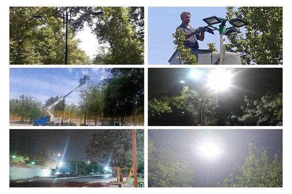 بهسازی شبکه روشنائی مراکز تفرجگاهی منطقه ۱۸ پایتخت