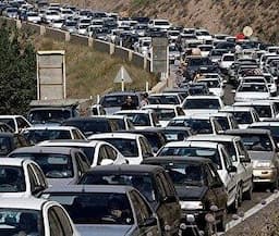 ترافیک سنگین در آزادراه تهران - شمال