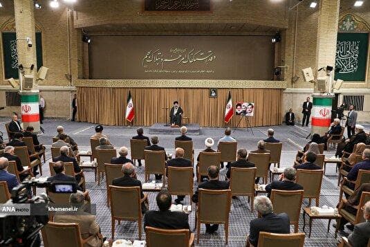 دیدار رئیس‌جمهور و اعضای هیئت دولت با مقام معظم رهبری