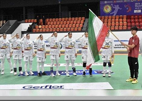 ایران ۷۷ - قرقیزستان ۱۲/برد پرگل دختران هندبال ایران درآسیا