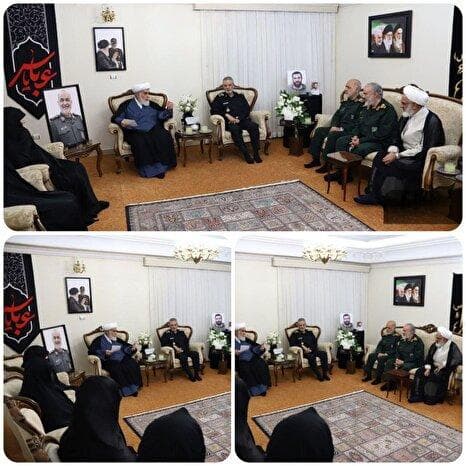 حضور رئیس ستاد کل نیروهای مسلح، رئیس دفتر مقام معظم رهبری