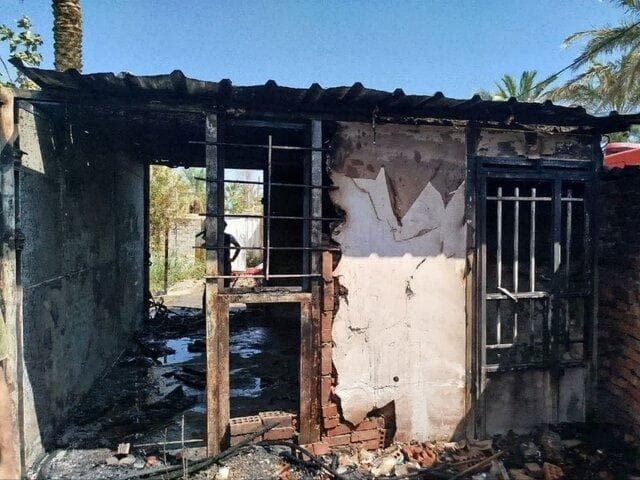آتش سوزی کانکس در بم موجب مرگ کودک ٧ ساله شد