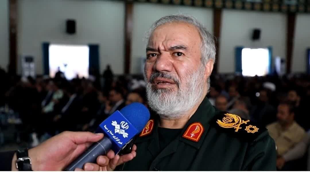 معارفه فرمانده جدید سپاه قمربنی هاشم چهارمحال و بختیاری با حضور سردار فدوی