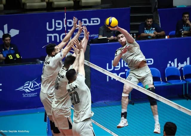 تساوی تیم والیبال ایران مقابل قطر