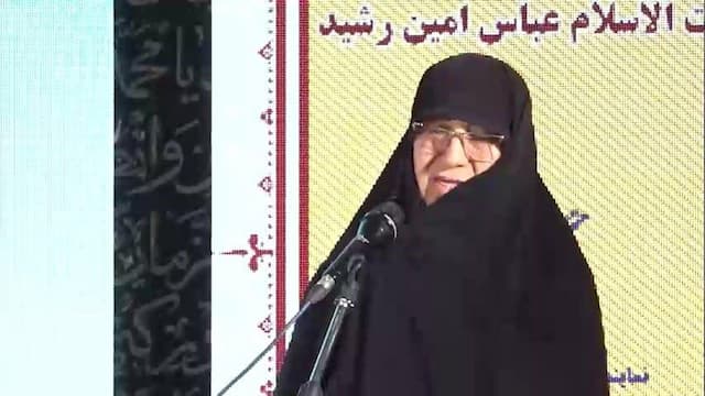 ببینید | روایت تلخ همسر شهید رشید از لحظه انفجار موشک در حیاط خانه: یک دست و یک پاشون جدا شد...