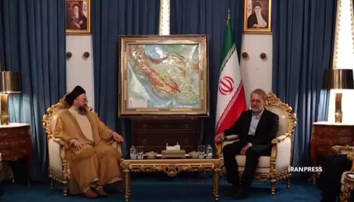ببینید | دیدار و رایزنی عمار حکیم با دبیر شورای عالی امنیت ملی ایران