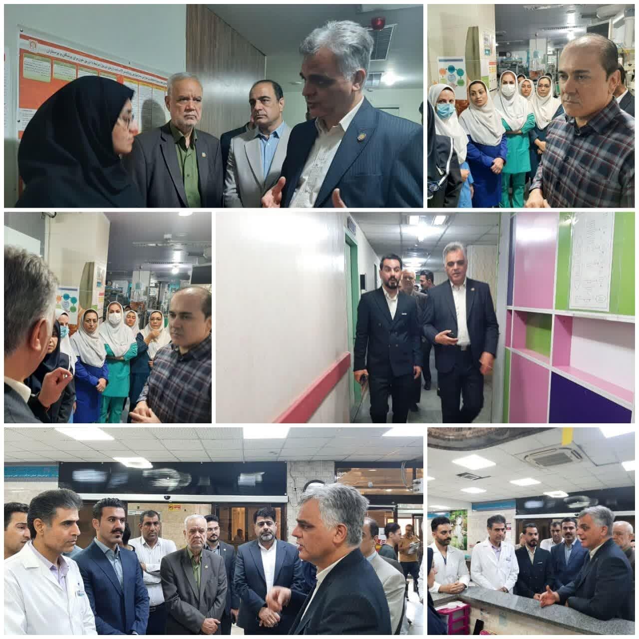  بازدید رییس سازمان نظام پرستاری کشور از بیمارستان شهید رحیمی خرم آباد
