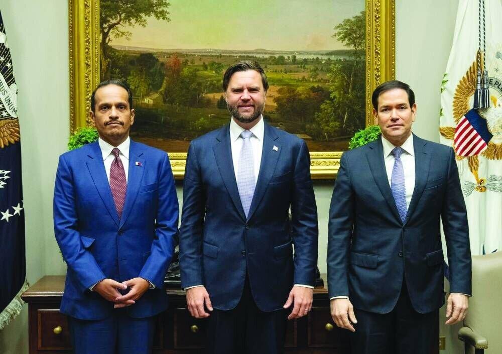 نخست‌وزیر قطر در دیدار با جی دی ونس و روبیو،اطمینان داد:دوحه همه اقدامات لازم را مقابل اسرائیل انجام خواهد داد/ترامپ با عبدالرحمن شام خواهد خورد