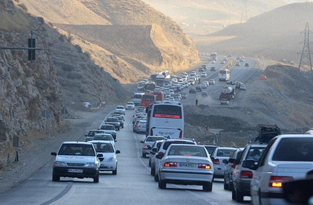 آخرین وضعیت ترافیکی جاده‌های کشور در تعطیلات پیش رو؛ ترافیک سنگین در این مسیرها