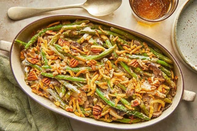 طرز تهیه سوفله لوبیا سبز