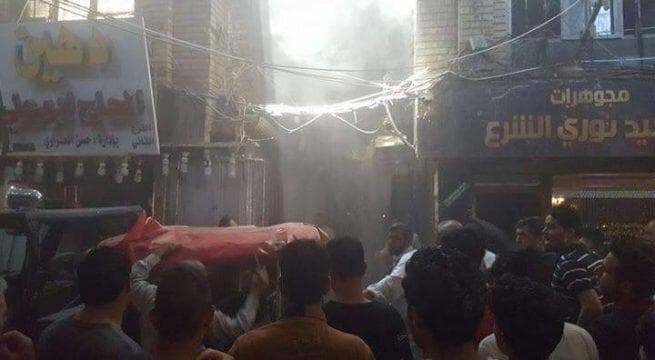 تصاویر فرو ریختن سقف رستورانی در نجف اشرف + ویدئو