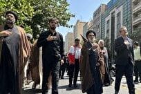 اهالی خیابان آیت‌الله طالقانی به عزاداری پرداختند
