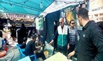 فعالیت موکب خادمیاران آران و بیدگل پذیرای زائران رضوی در مشهد مقدس