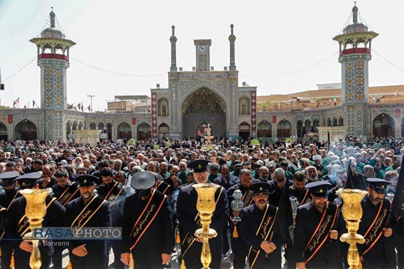دسته عزاداری خادمان کریمه اهل‌بیت (ع) در روز شهادت امام رئوف (ع)